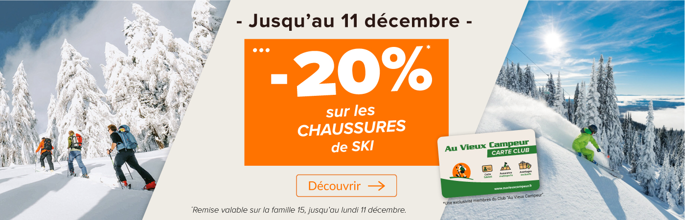 -20% chaussures de ski 