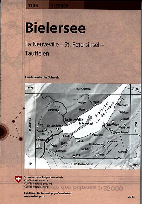 1145 BIELERSEE  ECHELLE 1 25 000