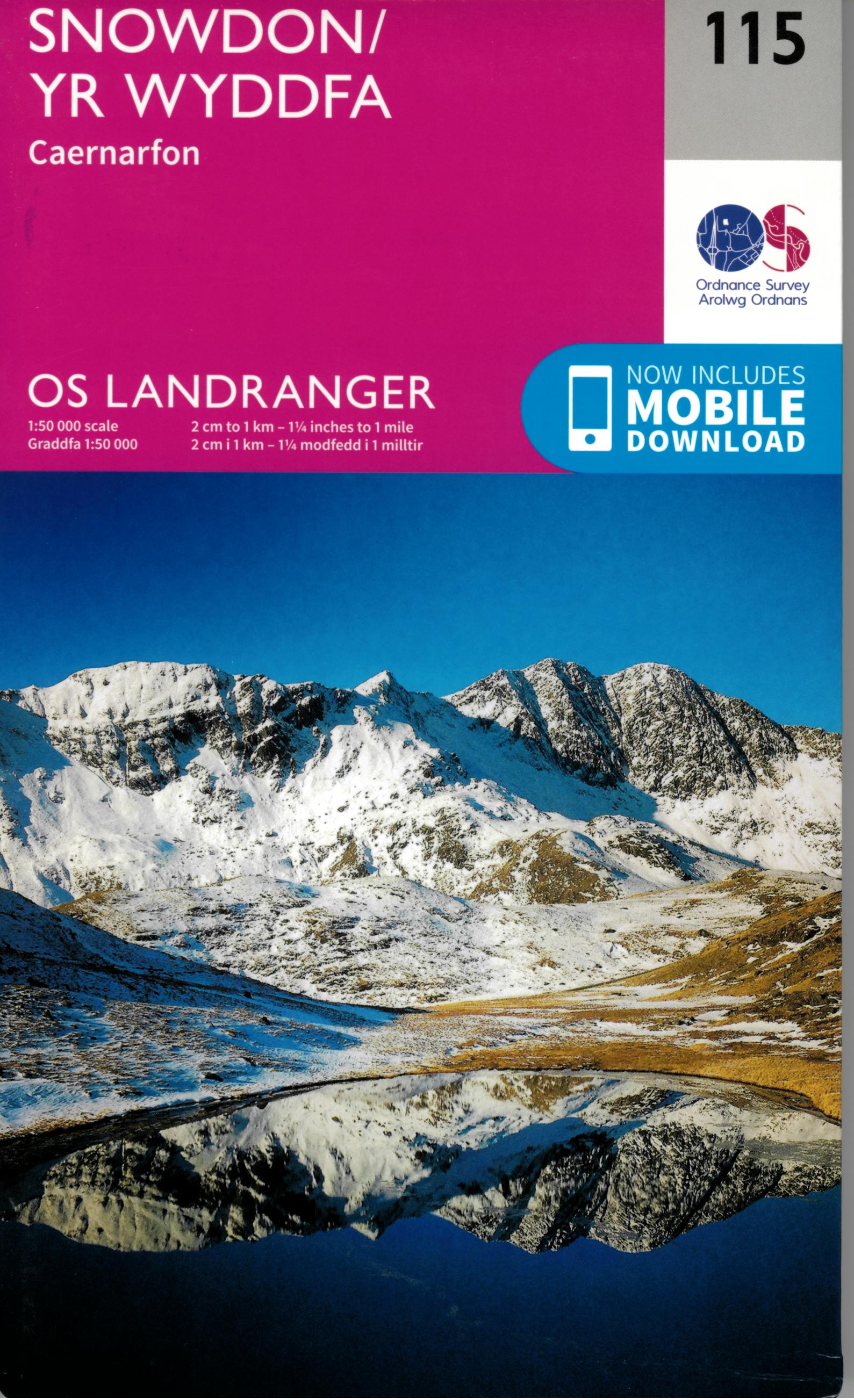 115 GB SNOWDON YR WYDDFA  1 50 000