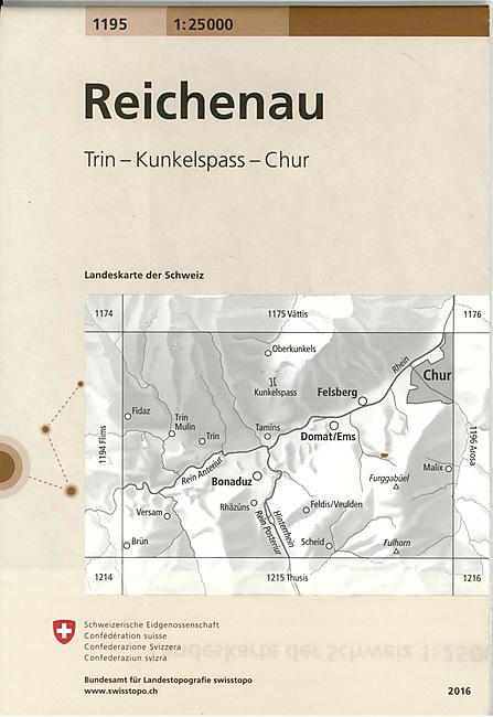 1195 REICHENAU  ECHELLE 1 25 000