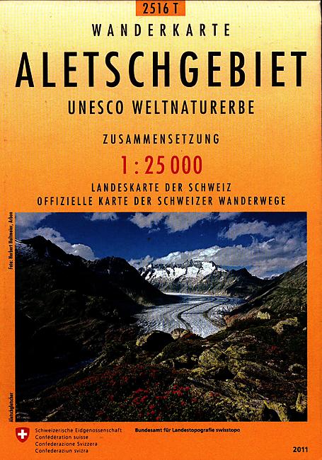 2516T ALETSCHGEBIET ECHELLE 1 25 000