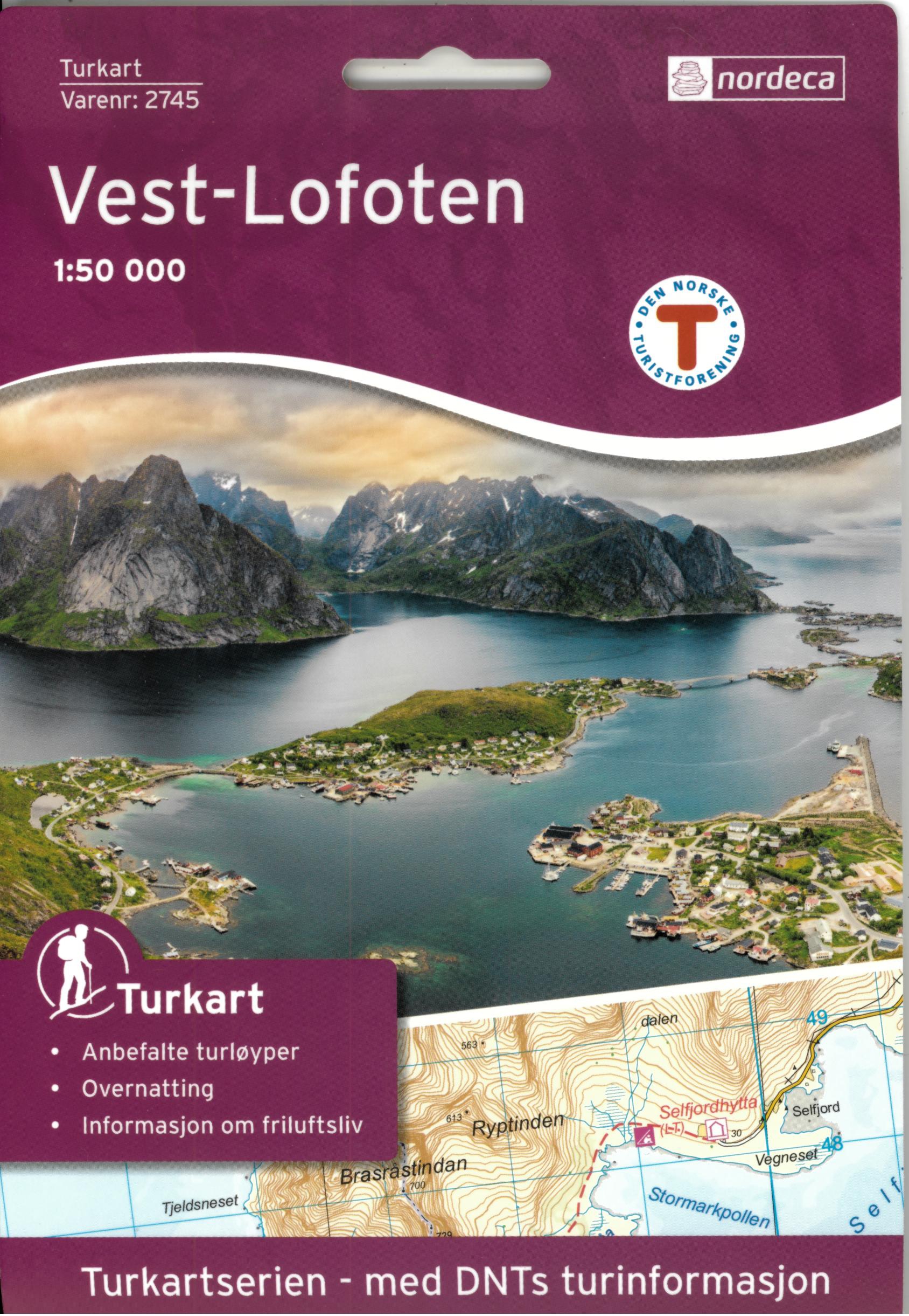 2745 VEST LOFOTEN 1 50 000  NORVEGE