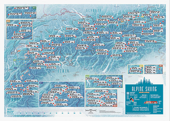 ALPINE SKIING CARTE A GRATTER