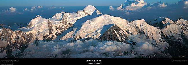 POSTER MONT BLANC VERSANT NORD MARIO COLONEL
