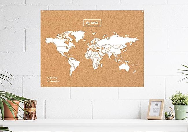 CARTE MY WORLD LIEGE NATUREL BLANC XL 91 X 61