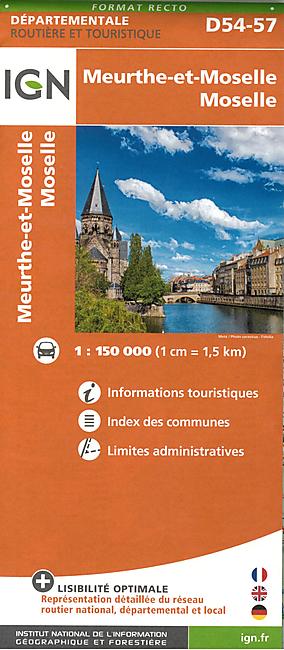 D54 57 M ET MOSELLE ET MOSELLE ECHELLE 1 150 000