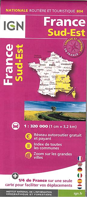 804 FRANCE SUD EST ECHELLE 1 320 000