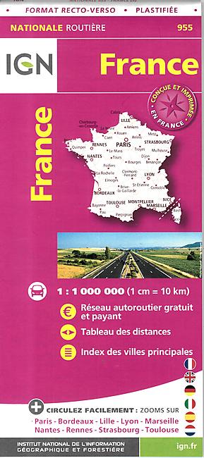 955 FRANCE PLASTIFIEE ECHELLE 1 1 M