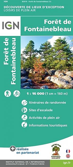 FORET DE FONTAINEBLEAU ECHELLE 1 16 000