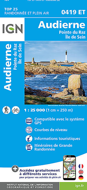 TOP 25 0419 ET AUDIERNE POINTE DU RAZ 1 25 000