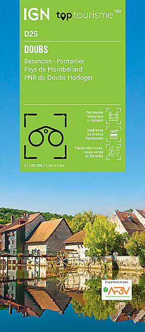 DOUBS D25 TOP TOURISME 100 IGN