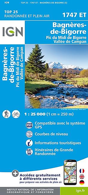 TOP 25 1747ET BAGNERES DE BIGORRE 1 25 000