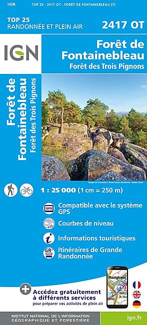 TOP25 2417OT FORET DE FONTAINEBLEAU 1 25 000