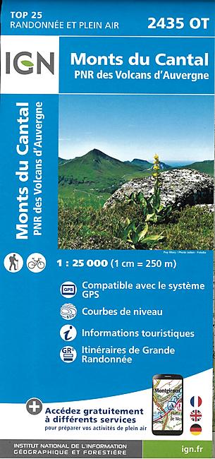 TOP25 2435OT MONTS DU CANTAL 1 25 000