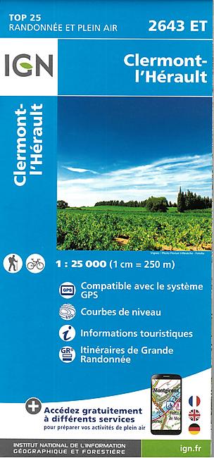 TOP RANDO25 2643ET - CLERMONT-L'HERAULT IGN