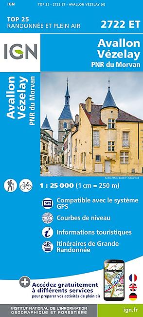 TOP25 2722ET AVALLON VEZELAY 1 25 000