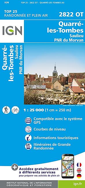 TOP25 2822OT QUARRE LES TOMBES 1 25 000