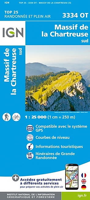 TOP25 3334OT MASSIF CHARTREUSE SUD 1 25 000