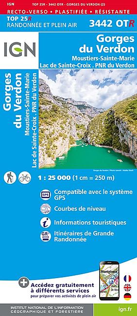 TOP25R 3442OTR GORGES DU VERDON 1 25 000