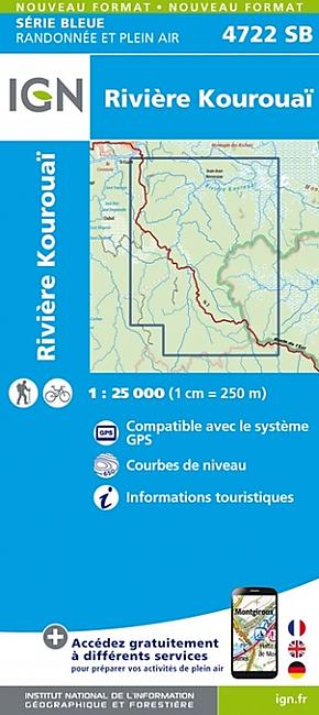 IGN 4722 SB RIVIERE KOUROUAI 1 25 000