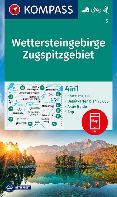 5 WETTERSTEINGEBIRGE ZUGSPITZGEBIET 1 50 000