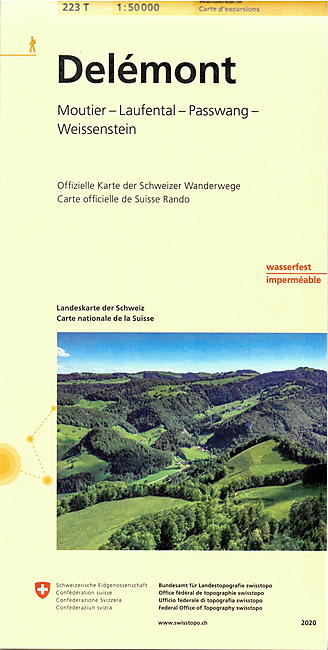 223T DELEMONT  ECHELLE 1 50 000