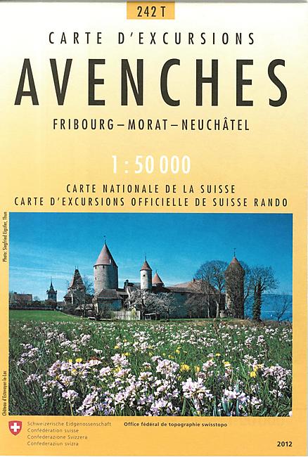 242T AVENCHES   ECHELLE 1 50 000