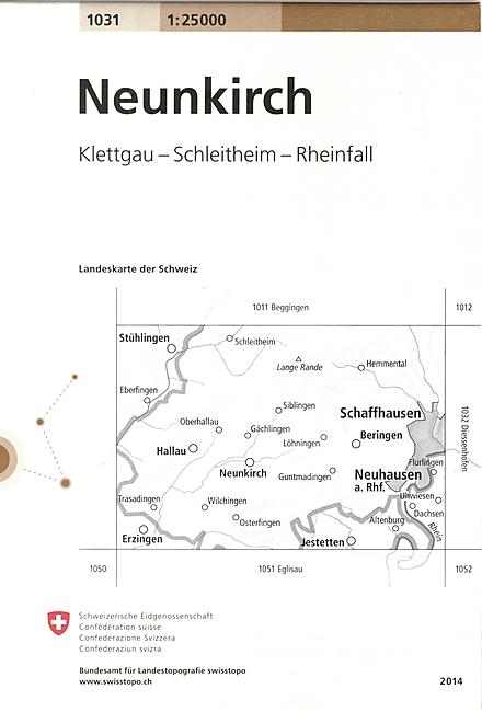 1031 NEUNKIRCH  ECHELLE 1 25 000