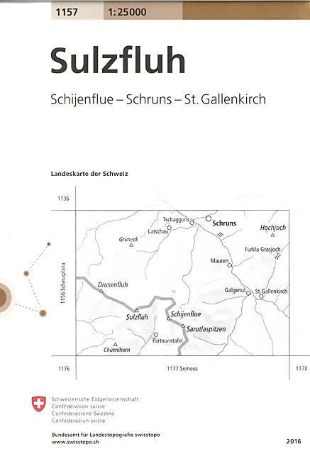 1157 SULZFLUH  ECHELLE 1 25 000