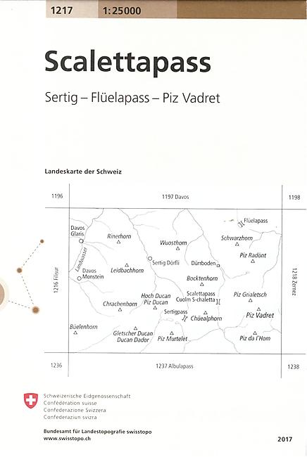 1217 SCALETTAPASS  ECHELLE 1 25 000