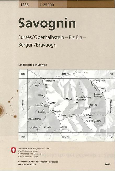 1236 SAVOGNIN ECHELLE 1 25 000