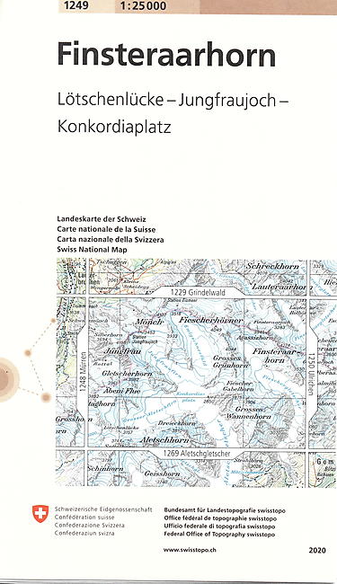 1249 FINSTERAARHORN ECHELLE 1 25 000