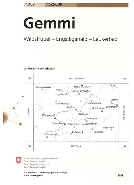 1267 GEMMI  ECHELLE 1 25 000