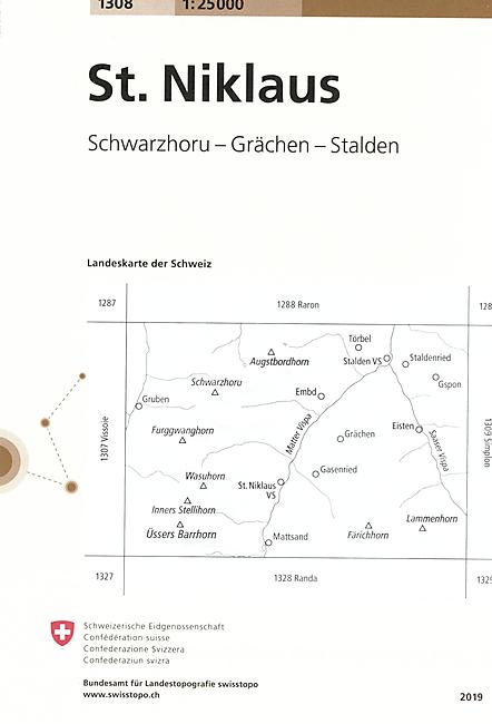 1308 ST NIKLAUS  ECHELLE 1 25 000