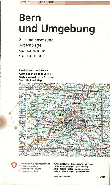 2502 BERN UND UMGEBUNG ECHELLE 1 25 000
