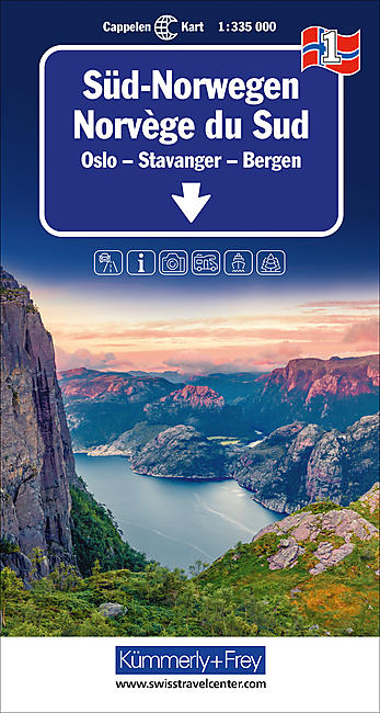 1 NORVEGE DU SUD ECHELLE 1 335 000