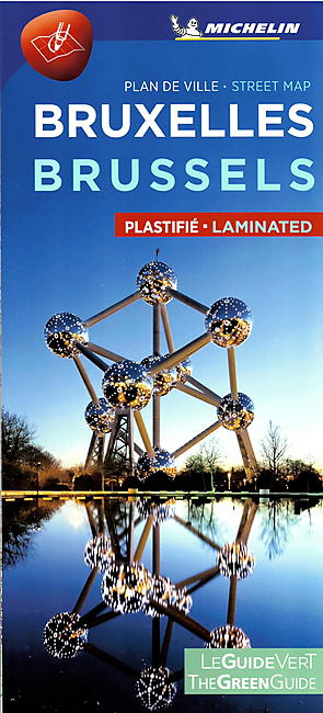 PLAN DE VILLE BRUXELLES PLASTIFIE