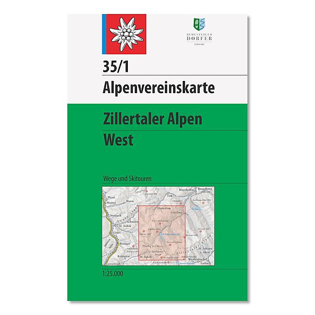 35 1 ZILLERTALER ALPEN WEST 1 25 000