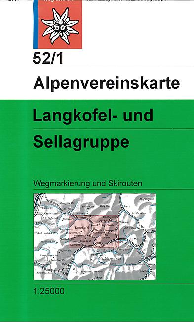 52 1 LANGKOFEL SELLAGRUPPE 1 25 000