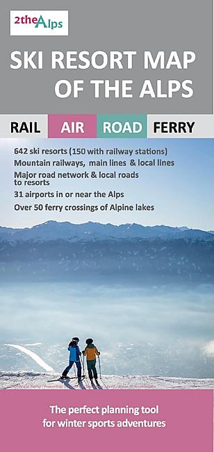 SKI RESORT MAP OF THE ALPS