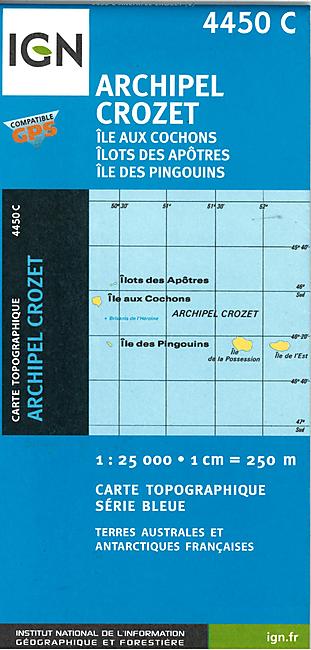 IGN 4450C ARCHIPEL CROZET 1 25 000