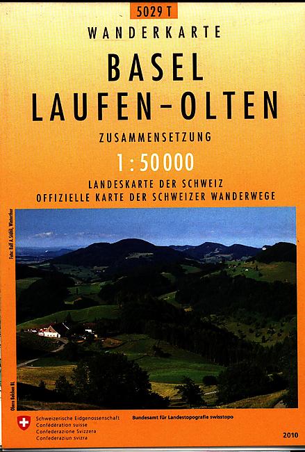 5029T BASEL LAUFEN OLTEN  ECHELLE 1 50 000