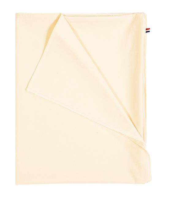 DRAP COUVERTURE GRAND LARGE SOIE COTON BLANC