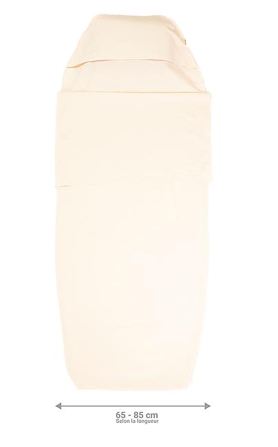 DRAP SARCO CONFORT SOIE/COTON BLANC