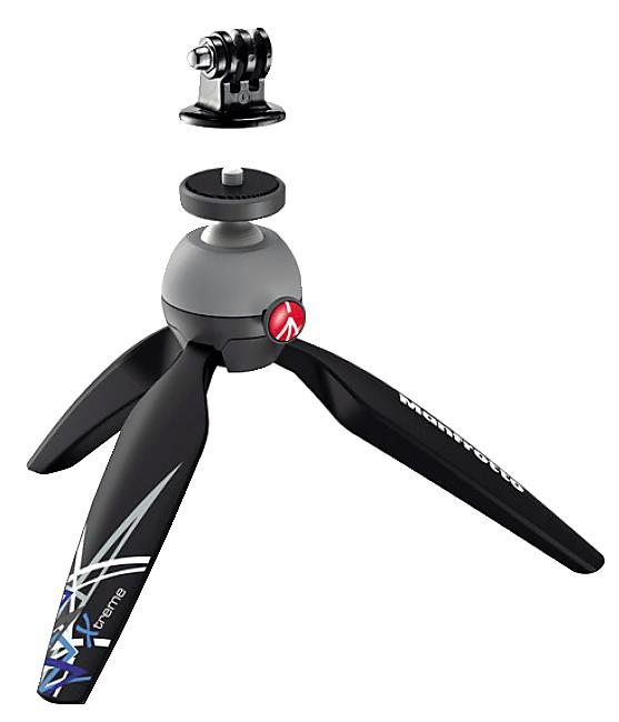 TREPIED POIGNEE PIXI + ADAPTATEUR GOPRO