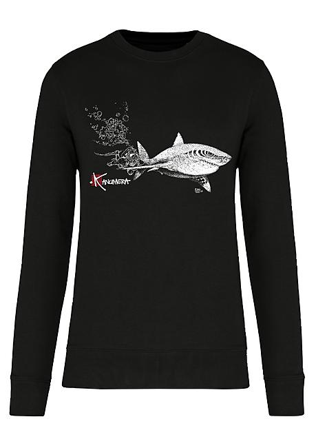 SWEAT BIO CLASSIQUE LE REQUIN BLANC ET LE PLONGEU