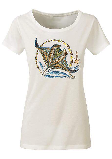T-SHIRT ORIGINE  RAIE MANTA FEMME