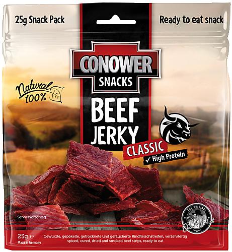 VIANDE DE BOEUF FUMEE NATURE BEEF JERKY25 G