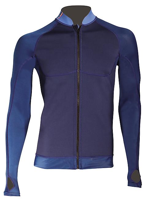 VESTE ZIPPEE BUSTE NEO 2MM MANCHES LYCRA HOMME