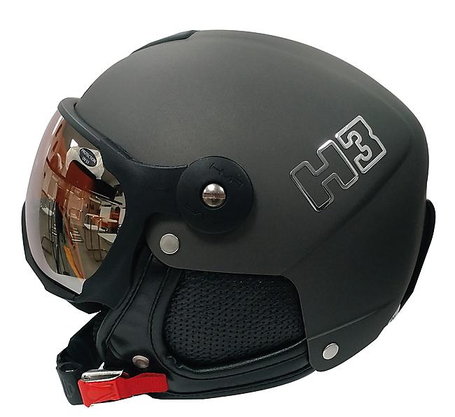 Casque de ski à visière photochromique gris homme - Pw Sport